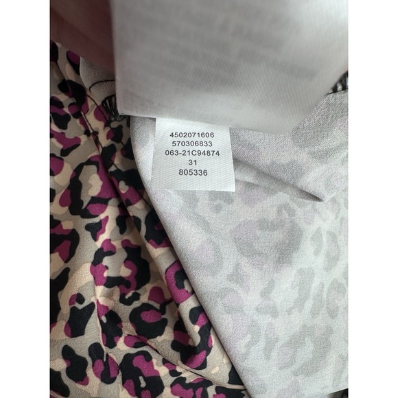 Chico's Sleeveless Leopard Cinched Waist Dress Sz 3.5 18 XL Summer Travel - Picture 9 of 9